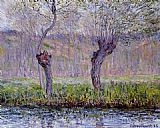 Spring Canvas Paintings - Willows in Spring
